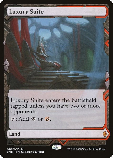 Luxury Suite trading card from Zendikar Rising Expeditions Luxury Suite - Zendikar Rising Expeditions Magic: The Gathering trading card