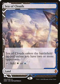 Sea of Clouds - Zendikar Rising Expeditions (ZNE) #16 - Mythic Magic: The Gathering Trading Card