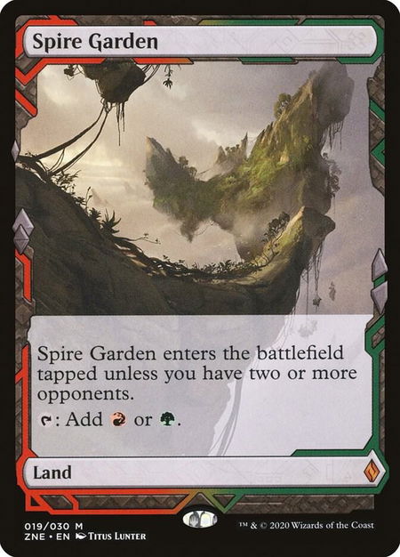 Spire Garden - Zendikar Rising Expeditions Magic: The Gathering trading card