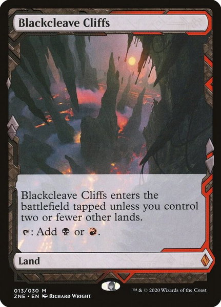 Blackcleave Cliffs - Zendikar Rising Expeditions Magic: The Gathering trading card