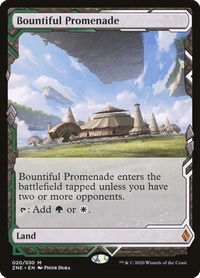 Bountiful Promenade - Zendikar Rising Expeditions (ZNE) #20 - Mythic Magic: The Gathering Trading Card