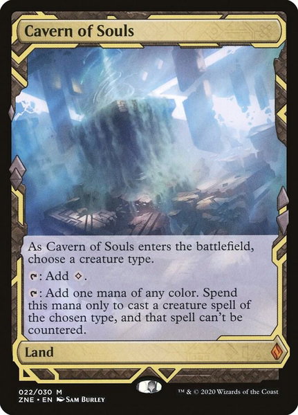 Cavern of Souls - Zendikar Rising Expeditions Magic: The Gathering trading card