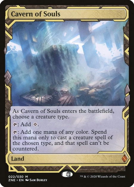 Cavern of Souls - Zendikar Rising Expeditions Magic: The Gathering trading card