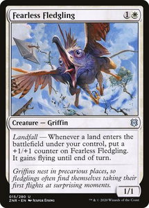 Fearless Fledgling - Zendikar Rising (ZNR) #15 - Uncommon Magic: The Gathering Trading Card