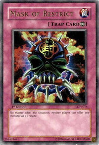 Mask of Restrict - Labyrinth of Nightmare (LON) #LON-018 - Ultra Rare YuGiOh Trading Card