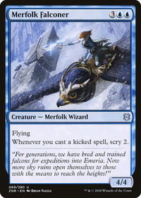 Merfolk Falconer - Zendikar Rising (ZNR) #69 - Uncommon Magic: The Gathering Trading Card