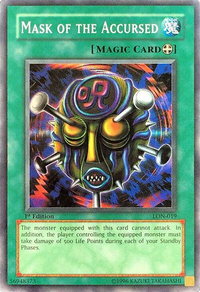 Mask of the Accursed - Labyrinth of Nightmare (LON) #LON-019 - Super Rare YuGiOh Trading Card