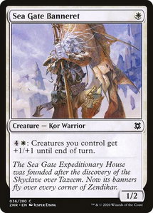 Sea Gate Banneret - Zendikar Rising (ZNR) #36 - Common Magic: The Gathering Trading Card
