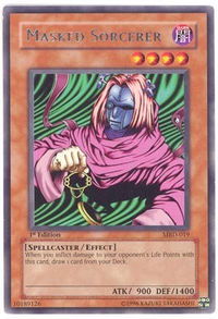 Masked Sorcerer - Metal Raiders (MRD) #MRD-019 - Rare YuGiOh Trading Card