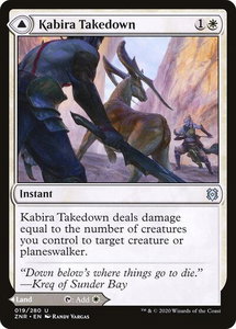 Kabira Takedown - Zendikar Rising (ZNR) #19 - Uncommon Magic: The Gathering Trading Card
