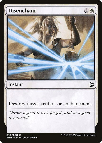 Disenchant - Zendikar Rising Magic: The Gathering trading card