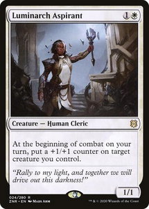 Luminarch Aspirant - Zendikar Rising (ZNR) #24 - Rare Magic: The Gathering Trading Card