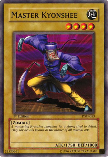 Master Kyonshee trading card from Pharaonic Guardian Master Kyonshee - Pharaonic Guardian YuGiOh trading card