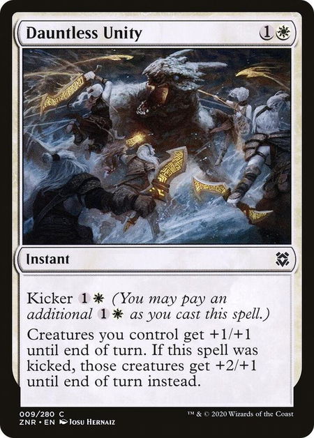Dauntless Unity - Zendikar Rising Magic: The Gathering trading card