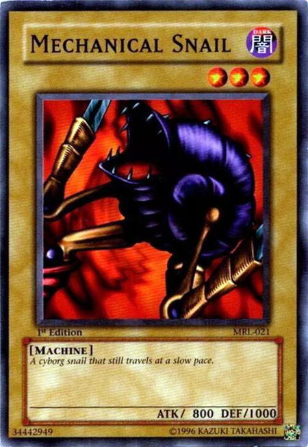 Mechanical Snail - Magic Ruler YuGiOh trading card