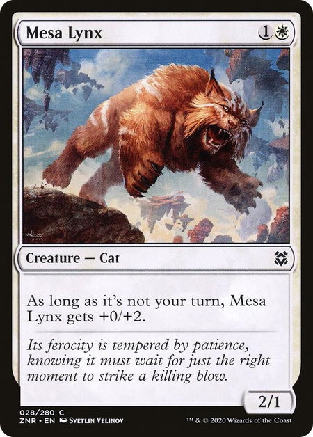 Mesa Lynx - Zendikar Rising Magic: The Gathering trading card