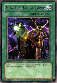 Mega Ton Magical Cannon - Magician's Force (MFC) #MFC-094 - Rare YuGiOh Trading Card