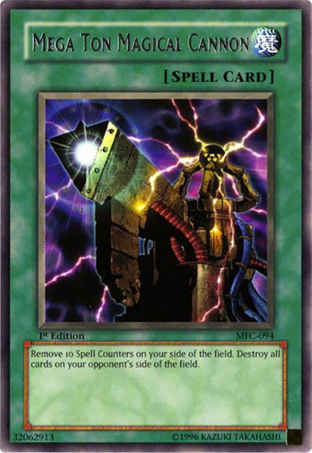 Mega Ton Magical Cannon - Magician's Force YuGiOh trading card