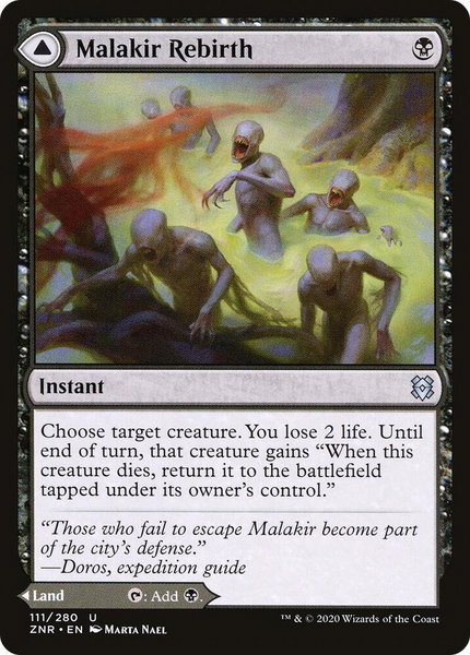 Malakir Rebirth - Zendikar Rising Magic: The Gathering trading card