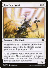 Kor Celebrant - Zendikar Rising (ZNR) #22 - Common Magic: The Gathering Trading Card