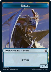 Drake Token - Zendikar Rising (ZNR) #5 - Token Magic: The Gathering Trading Card