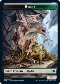 Hydra Token - Zendikar Rising (ZNR) #9 - Token Magic: The Gathering Trading Card