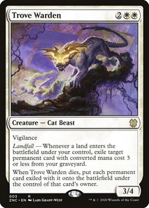 Trove Warden - Commander: Zendikar Rising (ZNC) #3 - Rare Magic: The Gathering Trading Card
