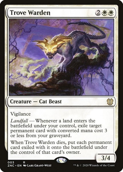 Trove Warden - Commander: Zendikar Rising Magic: The Gathering trading card