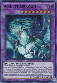 Amulet Dragon (Blue) - Dragons of Legend: The Complete Series (DLCS) #DLCS-EN005 - Ultra Rare YuGiOh Trading Card