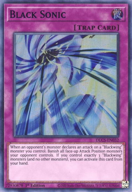 Black Sonic (Blue) - Dragons of Legend: The Complete Series YuGiOh trading card