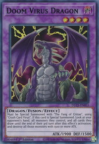 Doom Virus Dragon (Blue) - Dragons of Legend: The Complete Series (DLCS) #DLCS-EN055 - Ultra Rare YuGiOh Trading Card