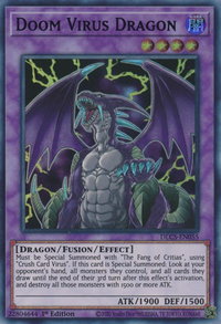 Doom Virus Dragon (Green) - Dragons of Legend: The Complete Series (DLCS) #DLCS-EN055 - Ultra Rare YuGiOh Trading Card