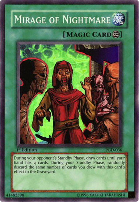 Mirage of Nightmare trading card from Pharaonic Guardian Mirage of Nightmare - Pharaonic Guardian YuGiOh trading card