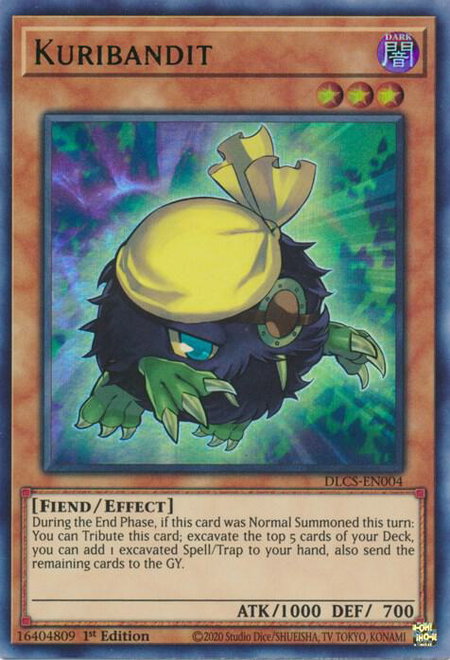 Kuribandit (Green) trading card from Dragons of Legend: The Complete Series Kuribandit (Green) - Dragons of Legend: The Complete Series YuGiOh trading card