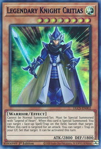 Legendary Knight Critias (Purple) - Dragons of Legend: The Complete Series (DLCS) #DLCS-EN002 - Ultra Rare YuGiOh Trading Card