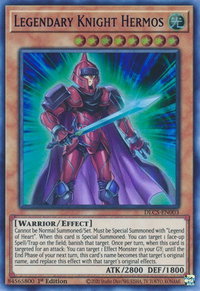 Legendary Knight Hermos (Blue) - Dragons of Legend: The Complete Series (DLCS) #DLCS-EN003 - Ultra Rare YuGiOh Trading Card