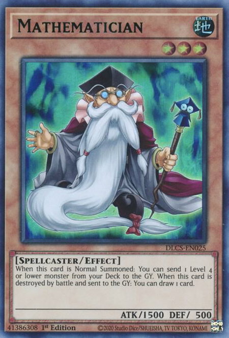 Mathematician (Green) - Dragons of Legend: The Complete Series YuGiOh trading card