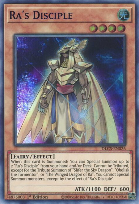 Ra's Disciple (Purple) trading card from Dragons of Legend: The Complete Series Ra's Disciple (Purple) - Dragons of Legend: The Complete Series YuGiOh trading card