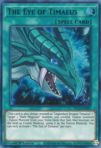 The Eye of Timaeus (Blue) - Dragons of Legend: The Complete Series (DLCS) #DLCS-EN007 - Ultra Rare YuGiOh Trading Card