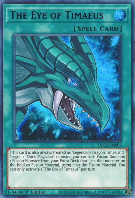 The Eye of Timaeus (Purple) trading card from Dragons of Legend: The Complete Series The Eye of Timaeus (Purple) - Dragons of Legend: The Complete Series YuGiOh trading card