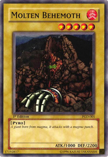 Molten Behemoth - Pharaonic Guardian YuGiOh trading card