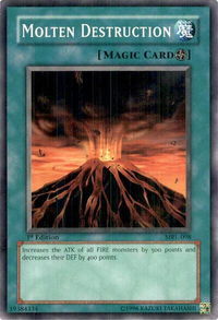 Molten Destruction - Magic Ruler (MRL-EN) #MRL-098 - Common / Short Print YuGiOh Trading Card