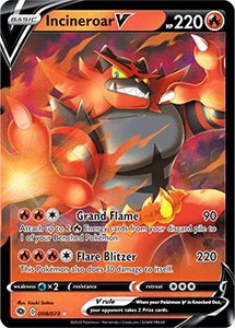 Incineroar V - Champion's Path (CHP) #08/73 - Ultra Rare Pokémon Trading Card