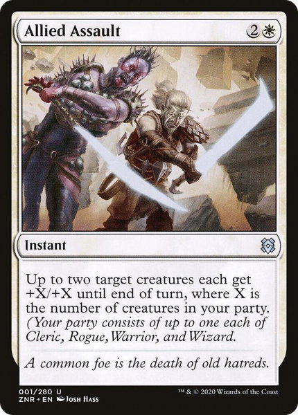 Allied Assault - Zendikar Rising Magic: The Gathering trading card