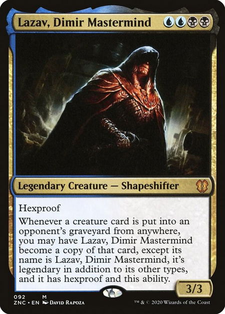 Lazav, Dimir Mastermind - Commander: Zendikar Rising Magic: The Gathering trading card