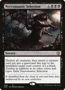 Necromantic Selection - Commander: Zendikar Rising (ZNC) #48 - Rare Magic: The Gathering Trading Card