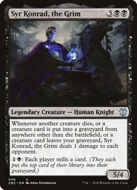 Syr Konrad, the Grim - Commander: Zendikar Rising (ZNC) #56 - Uncommon Magic: The Gathering Trading Card