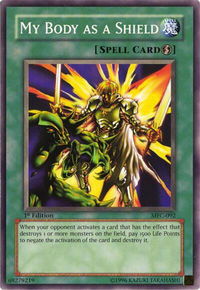 My Body as a Shield - Magician's Force (MFC) #MFC-092 - Common / Short Print YuGiOh Trading Card