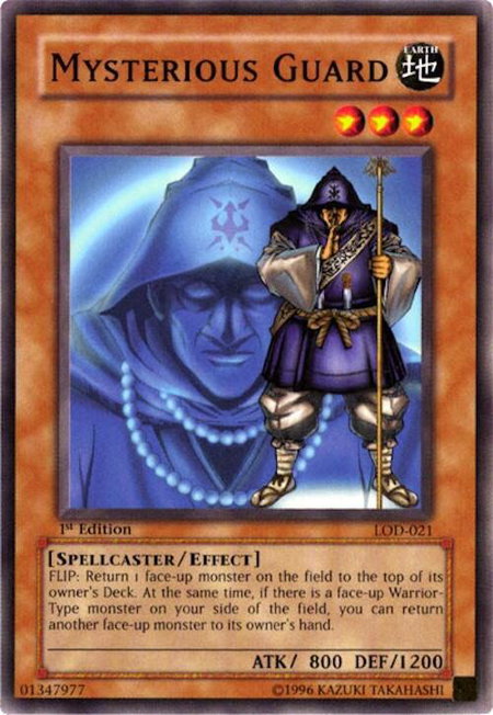 Mysterious Guard - Legacy of Darkness YuGiOh trading card