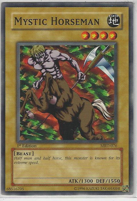 Mystic Horseman - Metal Raiders YuGiOh trading card